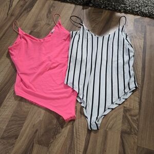 Pink and Striped Bodysuits
